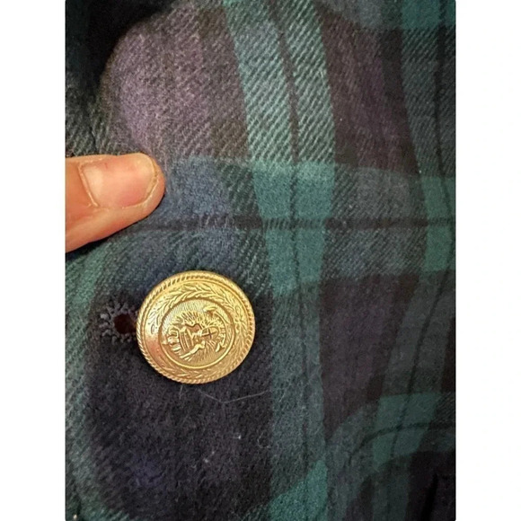 Vintage Pendleton mens Green & Blue 100% Virgin Wool Plaid Blazer Size 44 - Picture 2 of 8